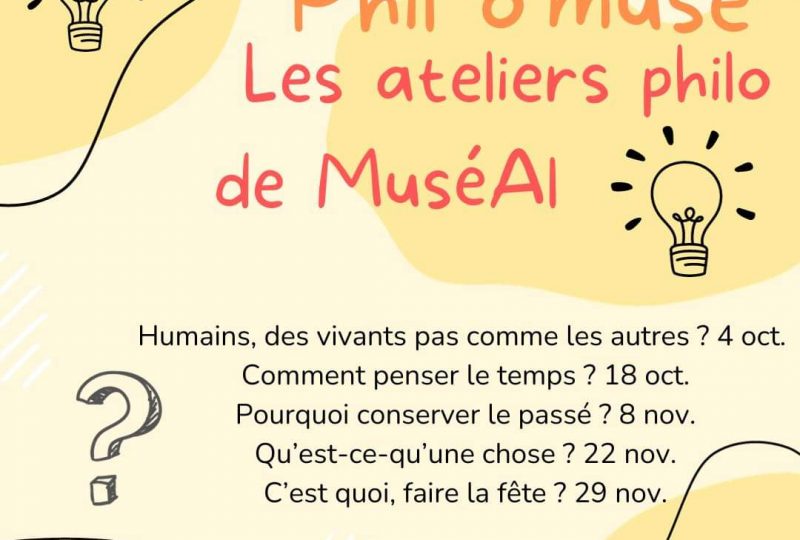 « Phil o’muse » – Les ateliers philo au MuséAl à Alba-la-Romaine - 0