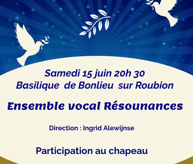 Concert musiques classique et gospel de l’ensemble vocal Résounances à Bonlieu-sur-Roubion - 0